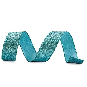 Fita Glitter Azul Claro 3,8 cm x 9,14 mts
