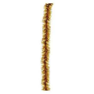 Festões Metalóides e Foscos Fosco Ouro pct c/ 12 unids 9X200 cm