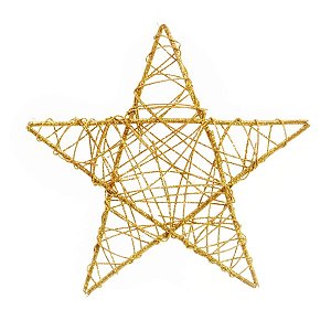 Estrela Rattan Ouro 30cm - 1 Un