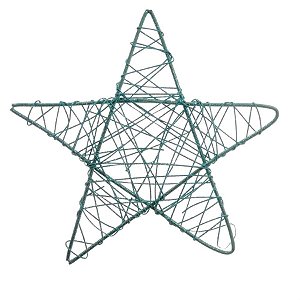 Estrela Rattan Azul 35 cm (Rattan) - 12 Un