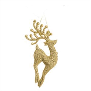 Enfeite para Pendurar Rena Glitter Ouro