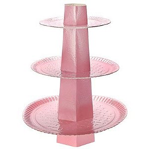 Enfeite Baleiro Laminado para Festa - Rosa