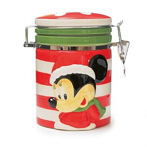 Pote Bomboniere Minnie Vermelho e Verde (Disney)