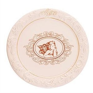 Prato Redondo com Anjo (Cerâmica Classic) - 4 Un