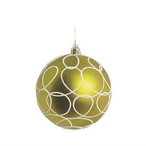 Bola com Rabiscos Vermelho e Branca 10 cm (Bolas) - 4 Peças