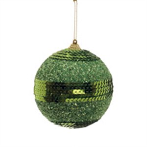 Bola com Lantejoula Verde 30 cm (Bolas)