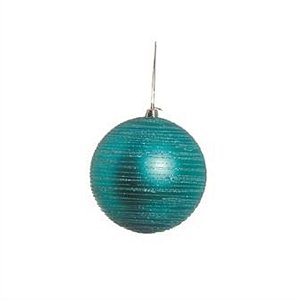 Bola com Glitter Azul Claro 12 cm (Bolas) - 2 Peças