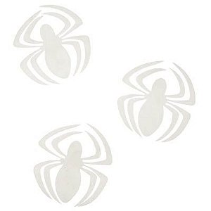 Aplique em E.V.A. Mini Aranha BRANCA - 12 Un