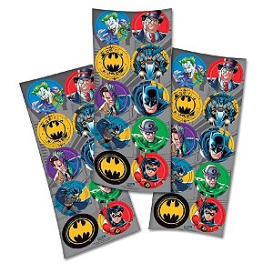 Adesivo Redondo Batman Clássico - 03 cartelas
