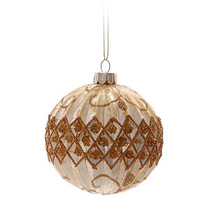 Bola de Vidro Ouro 8 cm