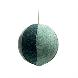Bola de Natal de Juta Verde e Verde 10cm - 1 Un