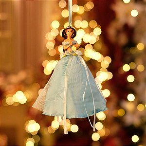 Natal Disney - Enfeite para Pendurar - Jasmine Azul 15cm