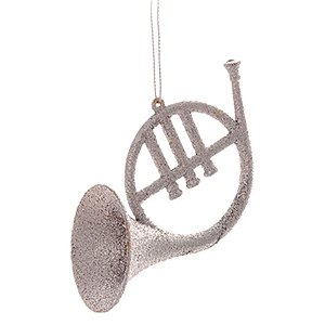 Enfeite para Pendurar Saxofone Prata - 2 Un