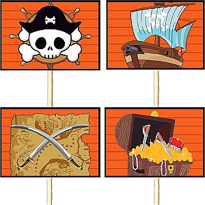 Lolipop para Cupcake Especial Piratas NEW - 10 Un