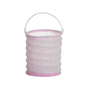 Lanterna com Suporte para Vela Rosa 8x9