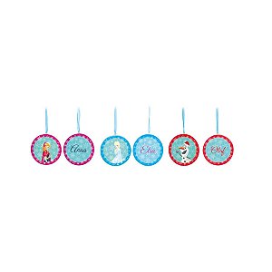 Enfeite Pendurar Branca de Neve Amarela 15 cm (Disney) - 6 Peças