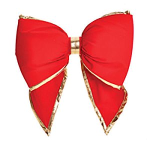 Laços de Veludo Vermelho e Ouro G - 2 un