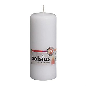 Vela Pilar Básico Branco 15X6cm (Velas Bolsius) - 5 Un