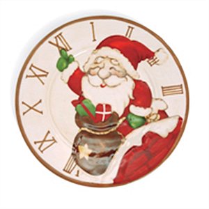 Prato Noel Vermelho e Marfim (Cerâmica Wishes) - 2 Un