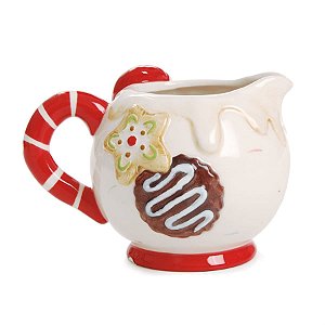 Leiteira com Doce Branco e Vermelho (Candy Cane) - 4 Un