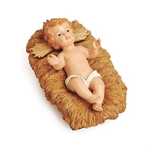 Menino Jesus na Manjedoura Marfim 8 cm