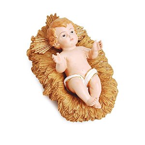 Menino Jesus na Manjedoura Marfim 6 cm