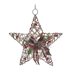 Estrela com Laço e Chalé Natural Tamanho G (Chalé)