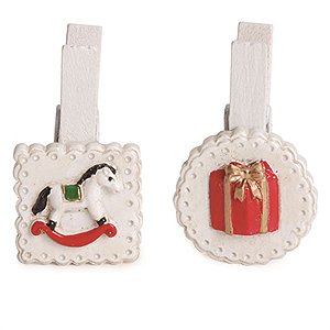 Prend de Natal / Mini Prendedor Cavalinho Br 12 Jogos com 6 Un