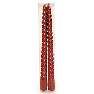 Velas em Kit - Espirais Vermelho (20cm) 02 Un