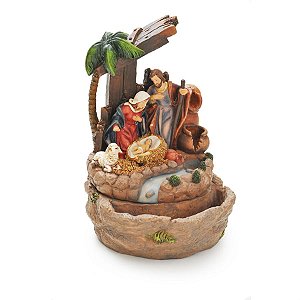 Família com Fonte Água 127V 25cm (Sagrada Família)