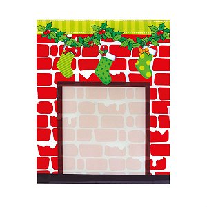 Quadro de Recados de Lareira Vermelho