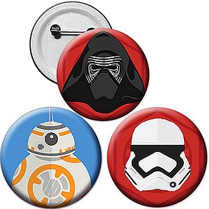 Festa Star Wars - Broche Especial Star Wars Episódio VII - Para Lembrancinha