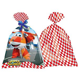 Sacola Plástica Super Wings - 08 Un