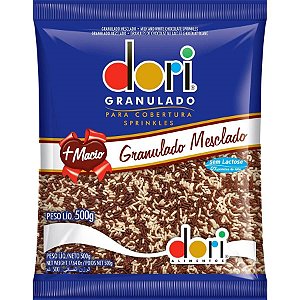 Pacote Chocolate Granulado Mesclado Dori - 500g