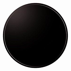 Base Laminada Redonda Preto Fosco 21cm 10 Un