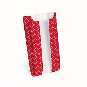 Saquinho com Visor Cliff Vermelho Grande 14x8x4 - 10 Un