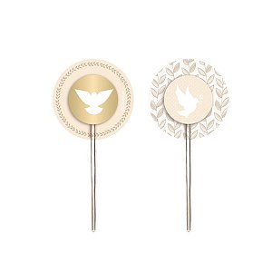 Batismo - Pick para Cupcake 12 Un