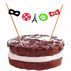 Enfeite Varalzinho no Palito - Miraculous Ladybug