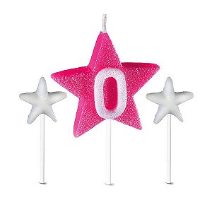 Vela Star Rosa nº 0 - 03 Un