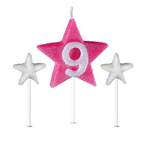 Vela Star Rosa nº 9 - 03 Un