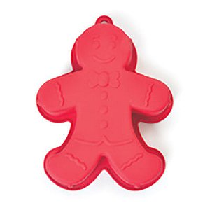 Kitchenware - Forma de Silicone Ginger Vermelho - 3 un