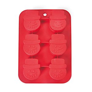 Forma de Silicone Boneco de Neve Vermelho ( Kitchenware) - 3 Un
