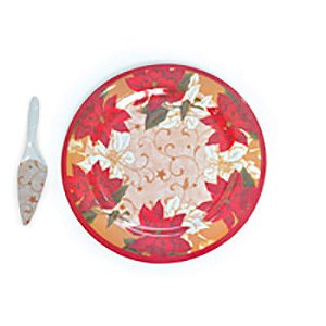 Melamina - Prato de Bolo Flores