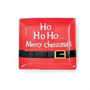 Prato Noel Quadrado Vermelho (Tradition)