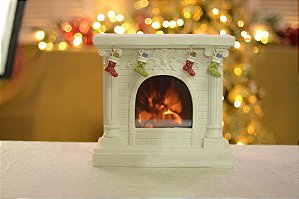 Lareira Decorativa Branca 127V
