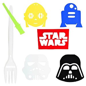 Garfo para Sobremesa com Aplique Star Wars - 06 Un