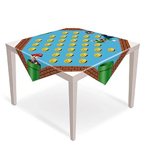 Super Mario Bros - Toalha de Mesa Convidados 05 Un Festas.