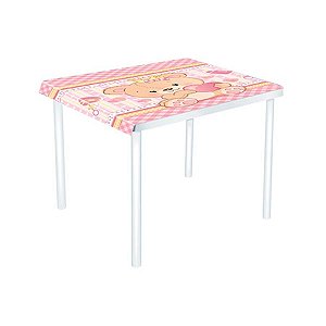 Toalha de Mesa Convidados Baby Ursinha Menina - 04 Un