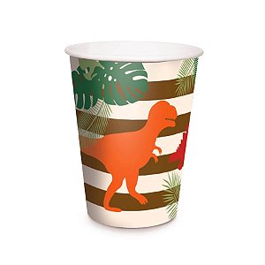 Festa Dinossauros - Copo de Papel 240ml 08 Un