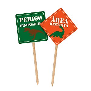 Festa Dinossauros - Espeto Decorativo 02 Un